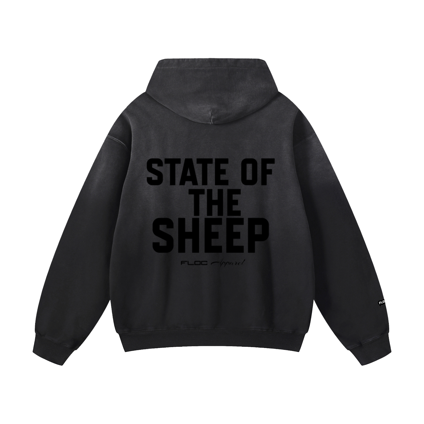 "FLOC UNIVERSITY" SUNFADE OVERSIZED HOODIE
