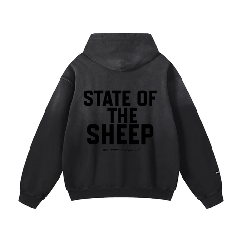 "FLOC UNIVERSITY" SUNFADE OVERSIZED HOODIE