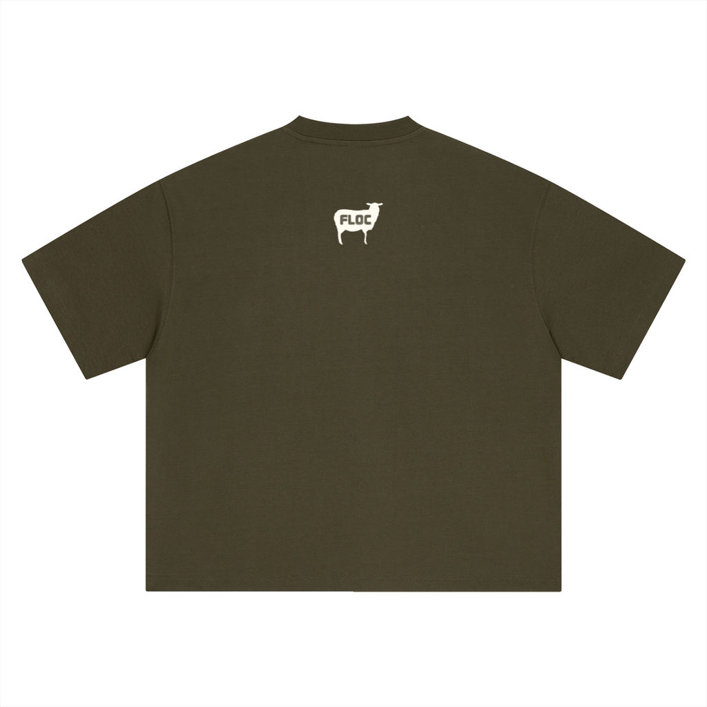"SHEPHERD ATHLETICS" TEE- ARMY GREEN