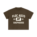 "SHEPHERD ATHLETICS" TEE- COFFEE