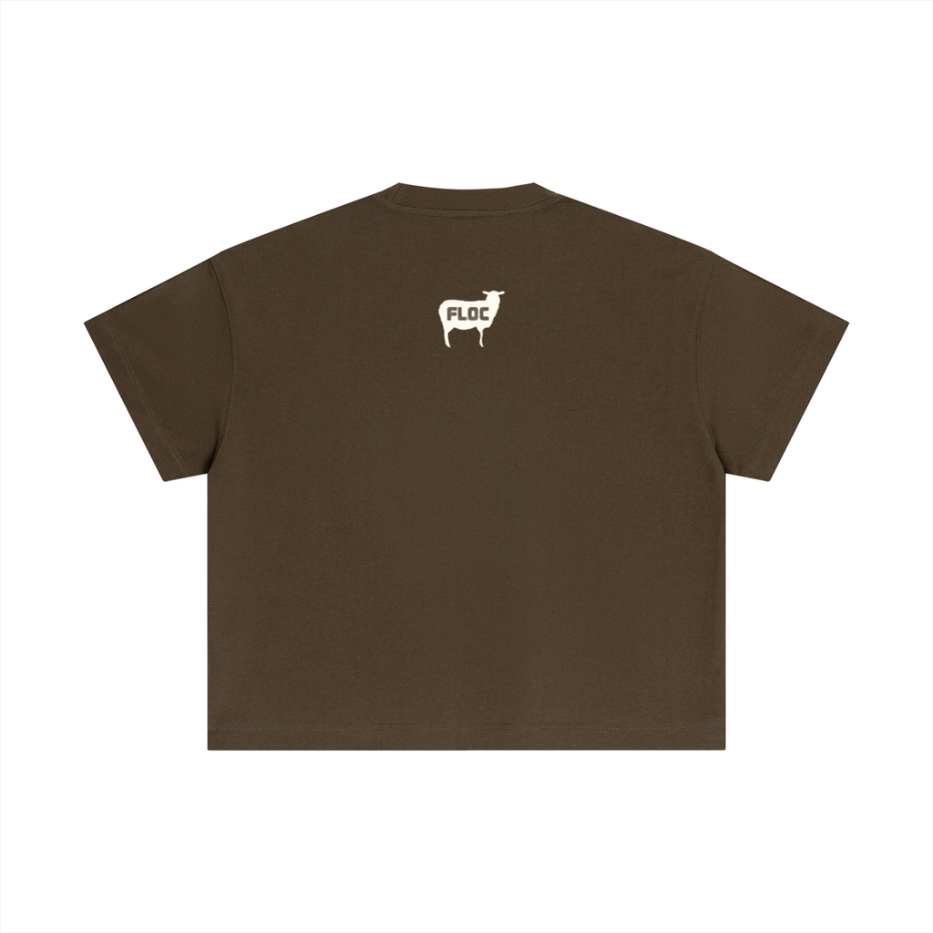 "SHEPHERD ATHLETICS" TEE- COFFEE