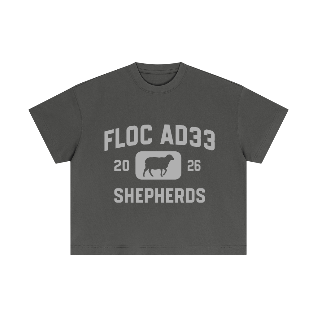 "SHEPHERD ATHLETICS" TEE- DARK GREY