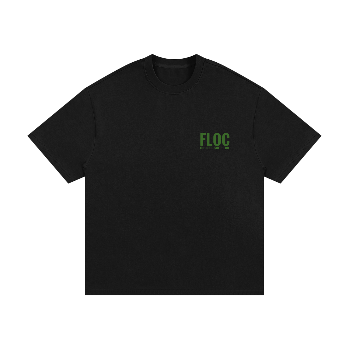 "THE GOOD SHEPHERD" TEE- BLACK & WHITE