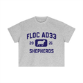 "SHEPHERDS ATHLETIC" TEE- FLOWER GREY